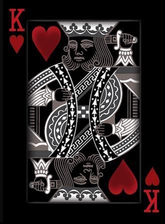 Black And Red King Of Hearts