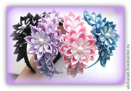 Украшение Из Атласных Лент