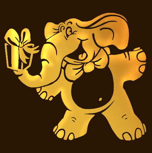 Слон Счастливый