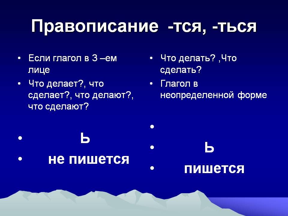 Тся или ться применяйте образец