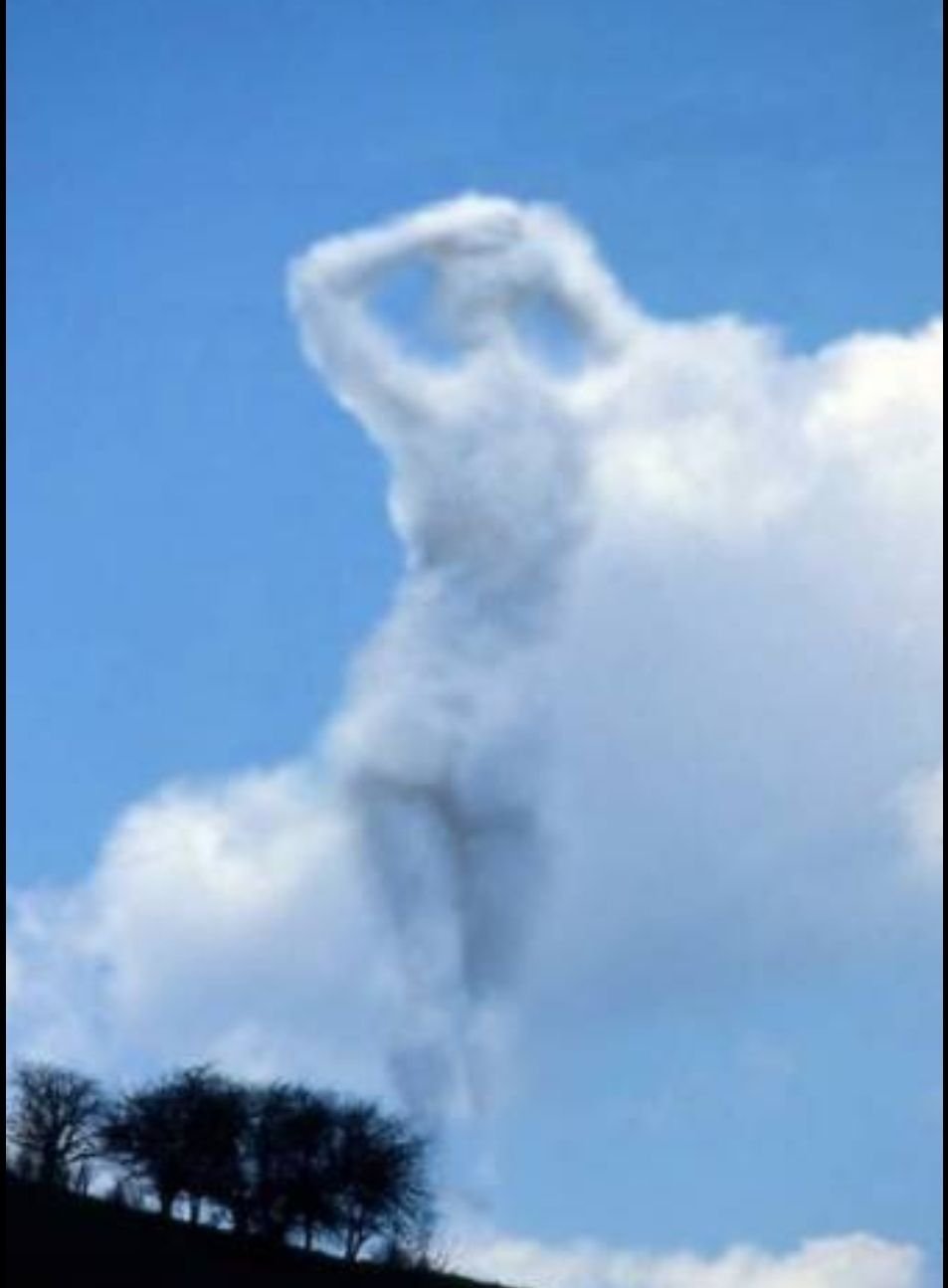 Облака в форме человека